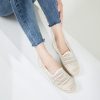 Women's Breathable Mesh Flats Shoes, Soft Loafers Flats, White Slip on Shoes Loafer