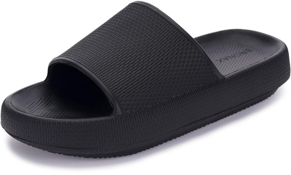 Pillow Slippers for Women and Men | House Slides Shower Sandals | Cushioned Thick Sole