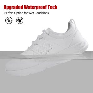 Waterproof Sneakers for Men Women丨Comfortable Lightweight Walking Work Shoe