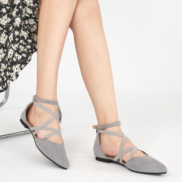 Womens Ballet Flats for Wedding : Black 8 Comfortable Dress Work Flat - Ladies Dressy Zipper Walking Shoes