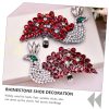 Rhinestone Shoe Charms Buckle 2pcs Clip on Shoe Embellishments Decorative Shoe Clips for Heels Flats Shoe Accessories