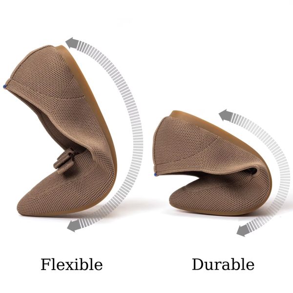 Women's Loafer Flats Casual Knit Fabric Lightweight Dressy Shoes Washable Elegant Pointed-Toe lace-up Bow Shoes Comfortable