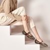 Leopard Flats for Women Mesh Flats Ballet Flats Mary Jane Flats Women's Dress Shoes Ballet Shoes