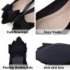 Bowknot Ballet Flats Womens Pointy Toe Casual Flat Shoes Suede Dress Shoes Wear to Work Slip On Moccasins