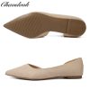 Womens Pointed Toe Black Ballet Flats Comfortable Casual Dress Flats for Women Elegant Memory Foam Flats with Party Wedding