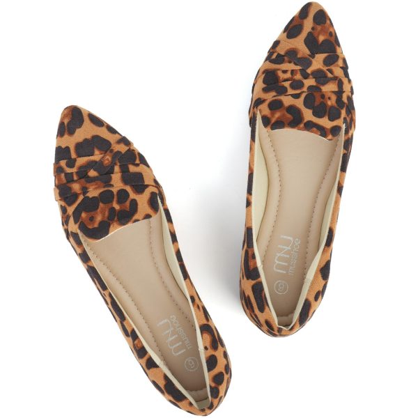 Flats Shoes Women Dressy Pointed Toe Slip on Microfiber Comfortable Women's Flats Ballet Flats for Women