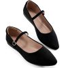 Ballet Flats Shoes for Women: Black 8 Dressy Comfortable Wedding Flat - Ladies Dress Casual Walking Shoe