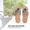 1 Pair Straw Slippers Household Anti Skid Sandals Flip Flops Leisure Shoes Beach Seaside Walking Slippers for Women Men Couples