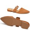 Mules for Women Adjustable Strap Pointed Toe Backless Loafer Shoes…