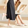 Women's Flats Shoes Ballet Flats Womens Knit Mesh Washable Dress Shoes Comfortable Slip on Loafers for Women Breathable Business