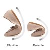 Women's Loafer Flats Casual Knit Fabric Lightweight Dressy Shoes Washable Elegant Pointed-Toe lace-up Bow Shoes Comfortable