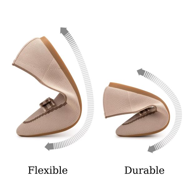 Women's Loafer Flats Casual Knit Fabric Lightweight Dressy Shoes Washable Elegant Pointed-Toe lace-up Bow Shoes Comfortable