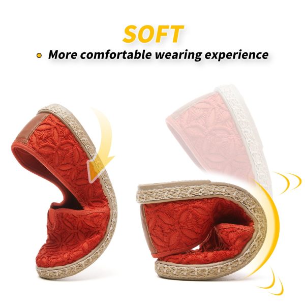 Women's Black Flats with Flower Embroideried,White Lace Ballet Flats,Comfortable Dress Flats