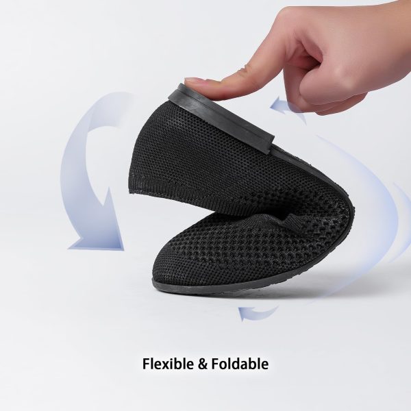 Women's Ballet Flats - Comfortable Round Toe Knit Slip-On Shoes, Casual Office Dress Flats for Work