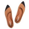 Women's Flat Shoes Black Pointed Toe Dress Shoes Knit Slip On Shoes Comfortable Walking Shoes for Woman Lightweight