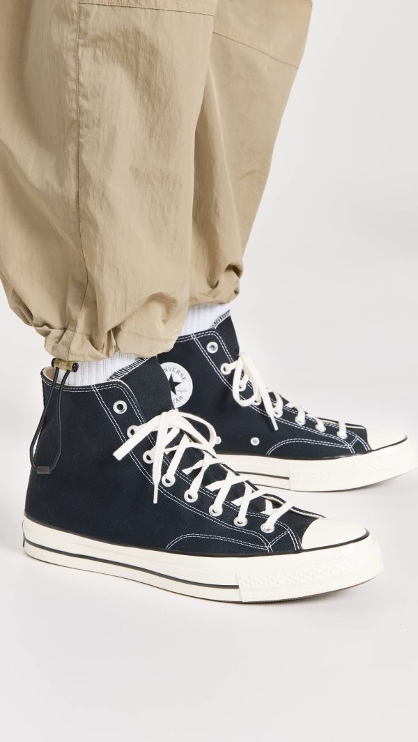All Star '70s High Top Unisex Sneakers, Black, 12.5 US Women/10.5 US Men