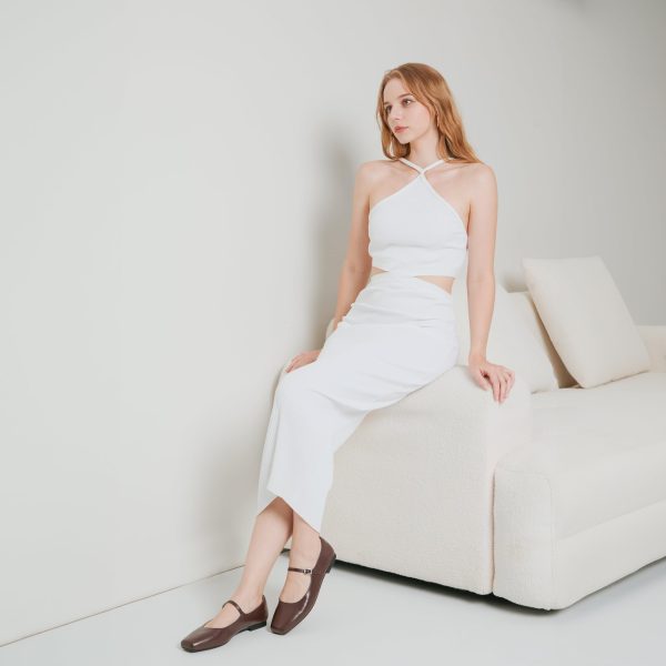 Women Mary Jane Shoes,Slip On Ankle Strap Dress Flat Shoes