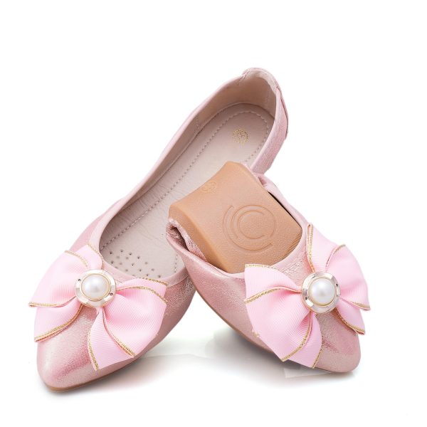 Womens Foldable Ballet Flats Bling Rhinestone Pointed Toe Comfort Slip On Walk Work Loafers Bridal Dress Shoes