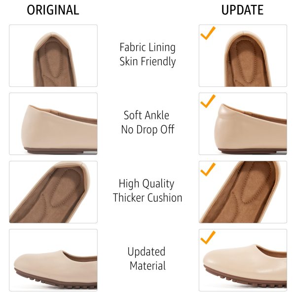 Flats for Women Ballets Shoes: Black 8 Dress Slip Comfortable Work Flats - Casual Ladies Wedding Walking Flat