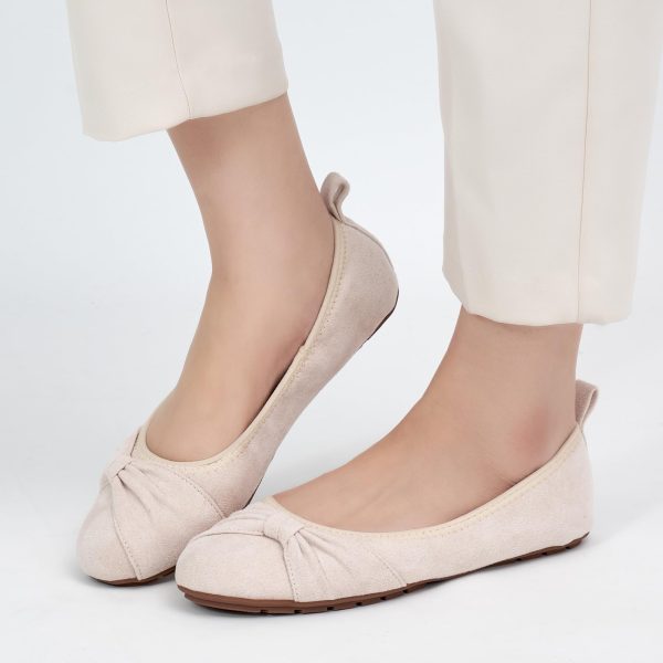 Womens Flats Shoes Dressy: Round Toe Bowknot Suede Foldable Comfortable Casual Slip On Ballet Loafers