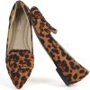 Flats Shoes Women Dressy Pointed Toe Slip on Microfiber Comfortable Women's Flats Ballet Flats for Women