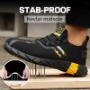 Steel Toe Shoes for Men Work Safety Shoes for Men Comfortable Puncture Proof Sneakers Steel Toe Tennis Sneakers Construction