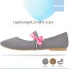 Mary Jane Flat Shoes Round Toe Ballet Flats for Women Dressy Fabric Business Flats Comfortable Classic Strap Flats for Office