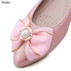 Womens Foldable Ballet Flats Bling Rhinestone Pointed Toe Comfort Slip On Walk Work Loafers Bridal Dress Shoes
