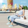 Women's Play Fashion Sneaker White Color Washed and Leopard Canvas Slip on Shoes