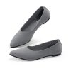 Pointed Toe Flats for Women Dressy Bronze Work Shoes Business Casul Knit Ballet Flats Slip on Office Ladies Comforttable Dress