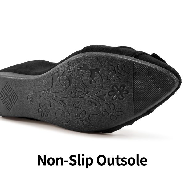 Ballet Flats for Women Dressy: Black 8 Pointed Toe Comfortable Wedding Womens Flats - Casual Work Walking Shoes