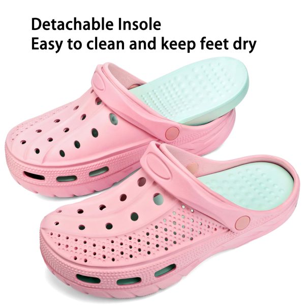 Women Men Orthopedic Clogs Arch Support Garden Shoes Sandals Slippers with Plantar Fasciitis Insoles