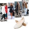 Women's Flats Shoes Ballet Flats Womens Knit Mesh Washable Dress Shoes Comfortable Slip on Loafers for Women Breathable Business