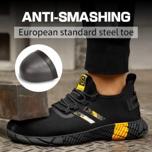 Steel Toe Shoes for Men Work Safety Shoes for Men Comfortable Puncture Proof Sneakers Steel Toe Tennis Sneakers Construction