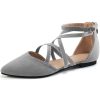 Womens Ballet Flats for Wedding : Black 8 Comfortable Dress Work Flat - Ladies Dressy Zipper Walking Shoes