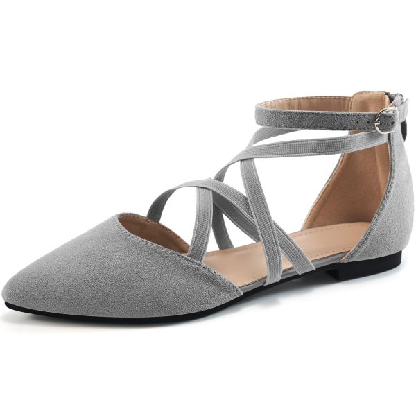 Womens Ballet Flats for Wedding : Black 8 Comfortable Dress Work Flat - Ladies Dressy Zipper Walking Shoes