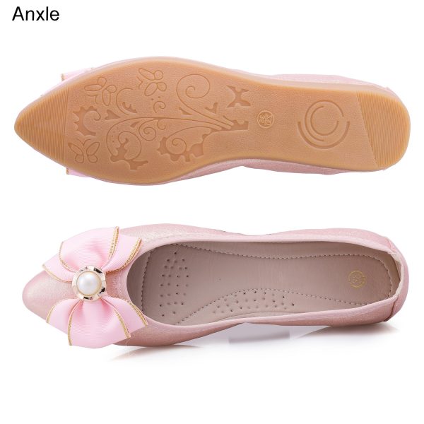 Womens Foldable Ballet Flats Bling Rhinestone Pointed Toe Comfort Slip On Walk Work Loafers Bridal Dress Shoes