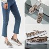 Women's Slip on Shoes Canvas Sneakers Loafers Non Slip Shoes Low Top Casual Shoes