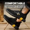 Steel Toe Shoes for Men Work Safety Shoes for Men Comfortable Puncture Proof Sneakers Steel Toe Tennis Sneakers Construction