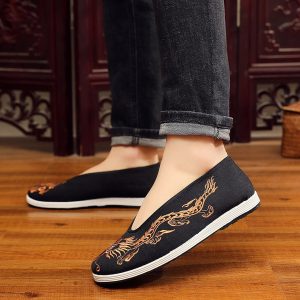 Chinese Slip Ons Shoes Traditional Old Beijing Shoes Kung Fu Tai Chi Cloth Shoes Unisex