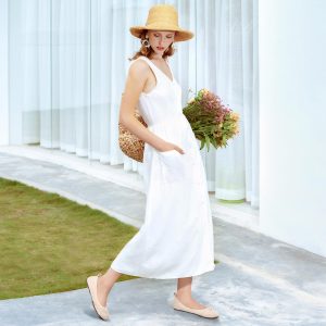 Womens Flats Shoes Dressy: Round Toe Bowknot Suede Foldable Comfortable Casual Slip On Ballet Loafers