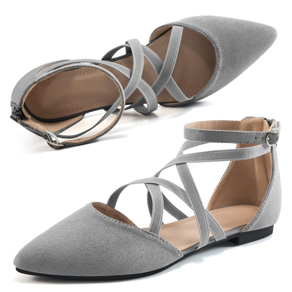 Womens Ballet Flats for Wedding : Black 8 Comfortable Dress Work Flat - Ladies Dressy Zipper Walking Shoes