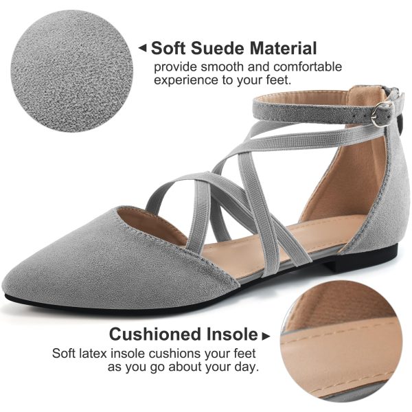 Womens Ballet Flats for Wedding : Black 8 Comfortable Dress Work Flat - Ladies Dressy Zipper Walking Shoes