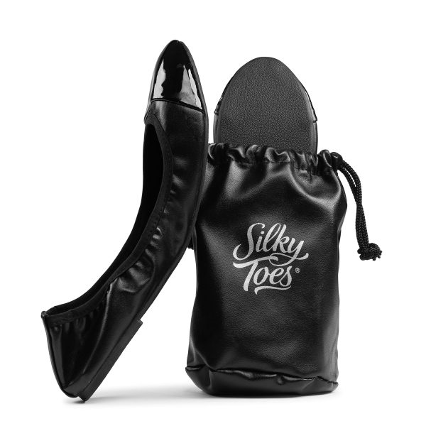 Women's Foldable Travel Ballet Slip On Comfortable Flats Roll Up Walking Shoes with Carrying Pouch